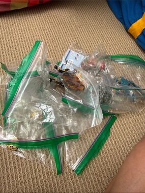Lots of costume jewelry! Mostly earrings…